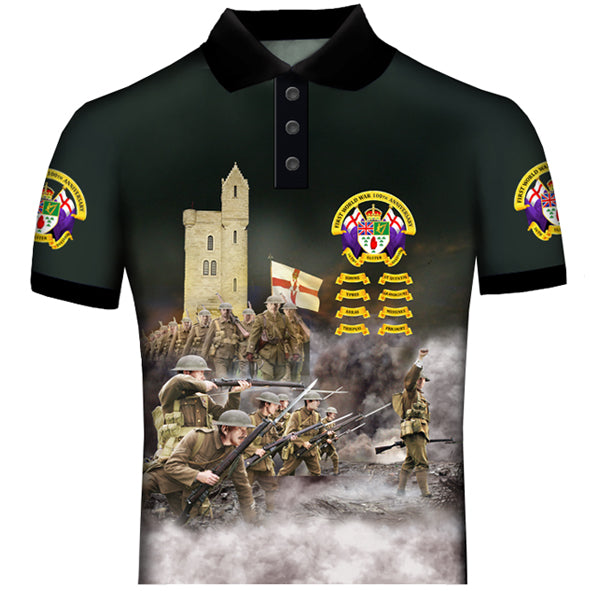 ULSTER 36 th DIVISION 100 YEARS ANNIVERSARY WW1 POLO SHIRT NEW