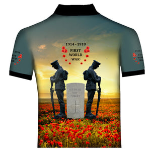 Poppy The Somme WW1  Polo Shirt