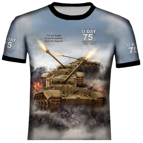 D-DAY 75th ANNIVERSARY BRITISH TANKS T .Shirt
