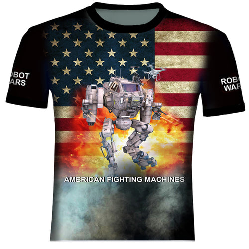 American Robot Wars T Shirt