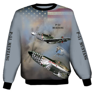 North American P-51 Mustang Sweat Shirt 0A9