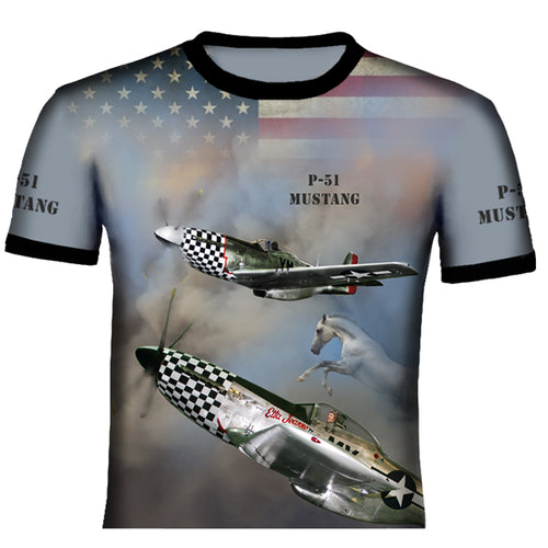 North American P-51 Mustang  T Shirt 0A9