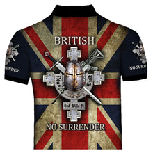 British No Surrender Polo Shirt 0B24
