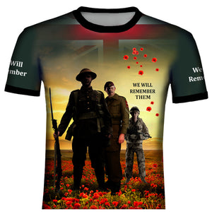 Poppy We Shall Not Forget  T .Shirt