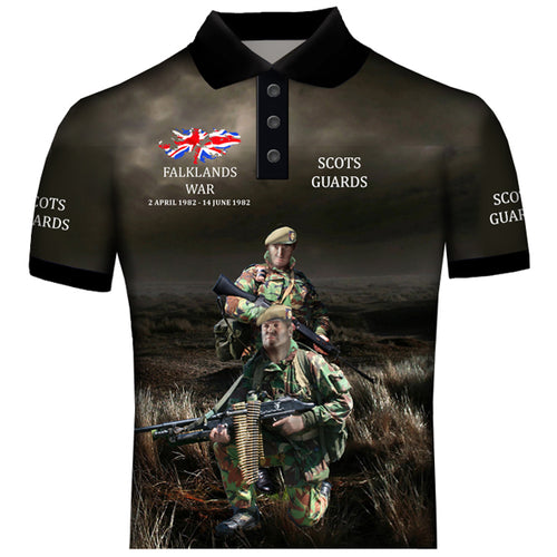 Scots Guards Falklands  Polo Shirt 0B26