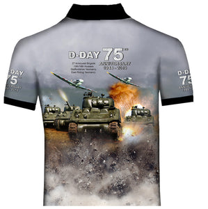 D-Day 75th Anniversary 27th Armored Brigade Polo Shirt