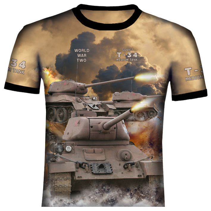 T-34  Soviet Medium Tank  WW2 T Shirt