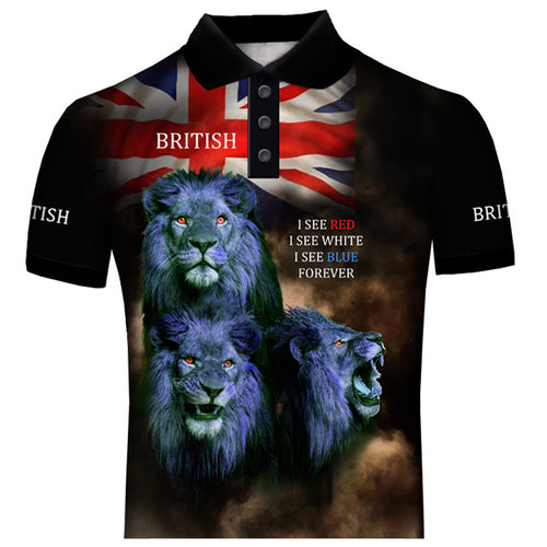 British Lions Patriot Polo Shirt
