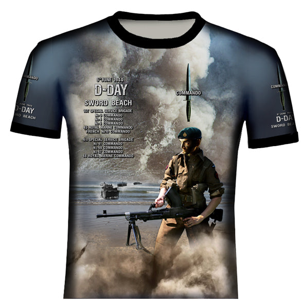 Commandos Sword Beach T .Shirt OB13